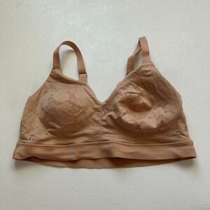 Tommy John Second Skin Triangle Bralette XL A–C Nude Lace Wireless
